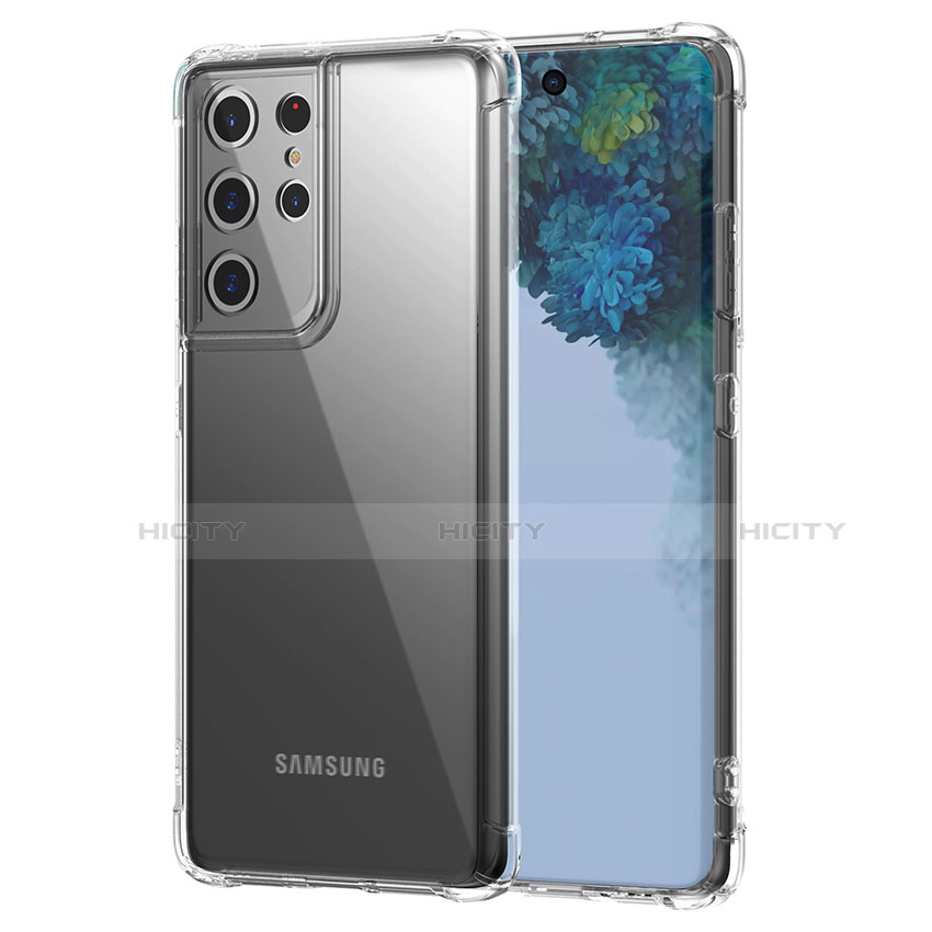 Carcasa Silicona Ultrafina Transparente T02 para Samsung Galaxy S21 Ultra 5G Claro