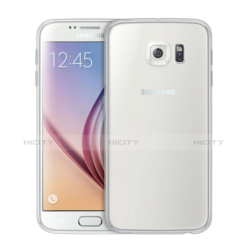 Carcasa Silicona Ultrafina Transparente T02 para Samsung Galaxy S6 Duos SM-G920F G9200 Claro