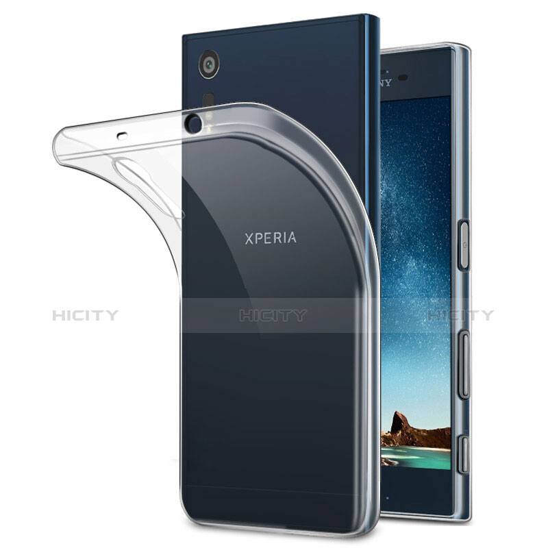 Carcasa Silicona Ultrafina Transparente T02 para Sony Xperia XZs Claro