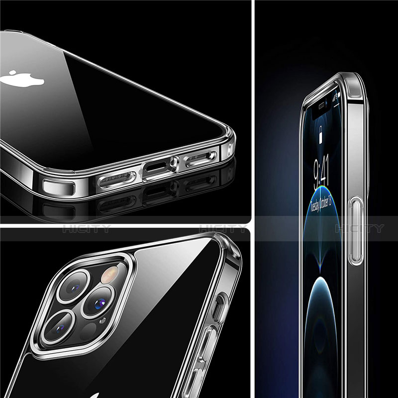 Carcasa Silicona Ultrafina Transparente T03 para Apple iPhone 12 Pro Max Claro