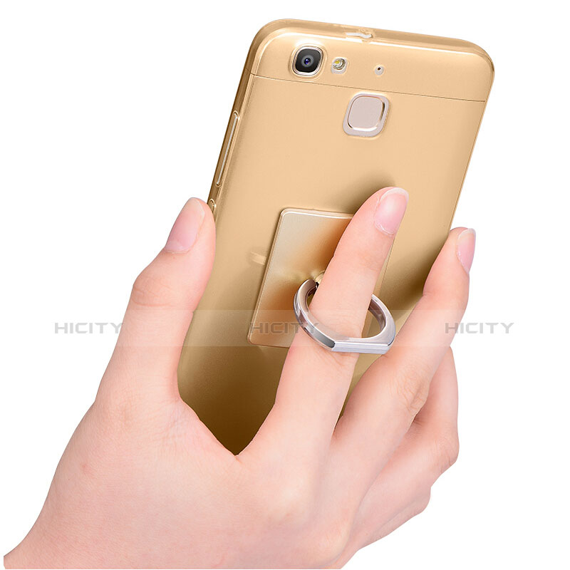 Carcasa Silicona Ultrafina Transparente T03 para Huawei Enjoy 5S Oro