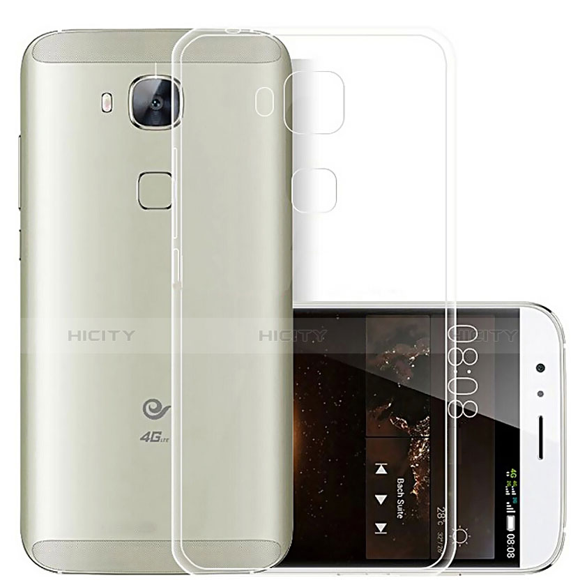 Carcasa Silicona Ultrafina Transparente T03 para Huawei G8 Claro