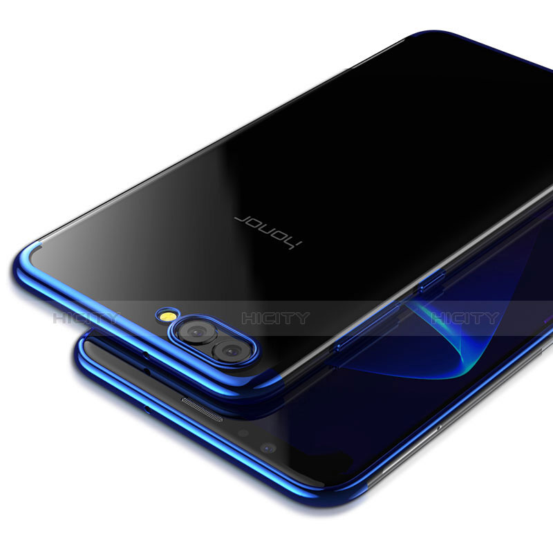 Carcasa Silicona Ultrafina Transparente T03 para Huawei Honor View 10 Azul