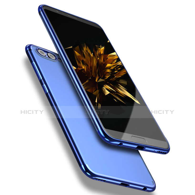 Carcasa Silicona Ultrafina Transparente T03 para Huawei Honor View 10 Azul