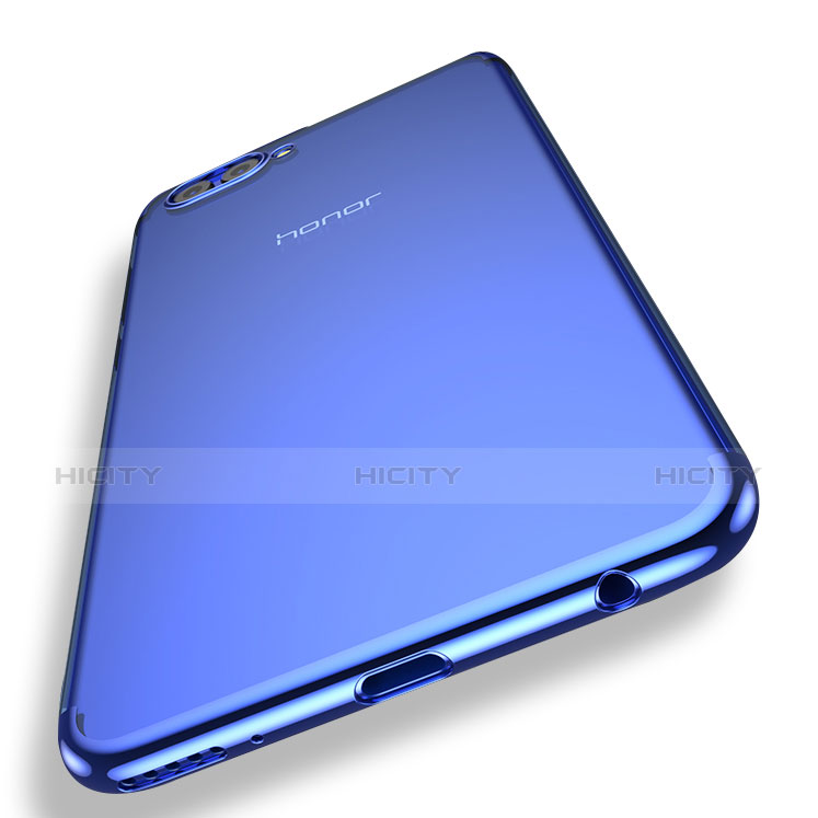 Carcasa Silicona Ultrafina Transparente T03 para Huawei Honor View 10 Azul