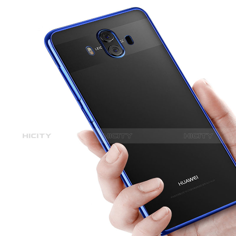 Carcasa Silicona Ultrafina Transparente T03 para Huawei Mate 10 Azul