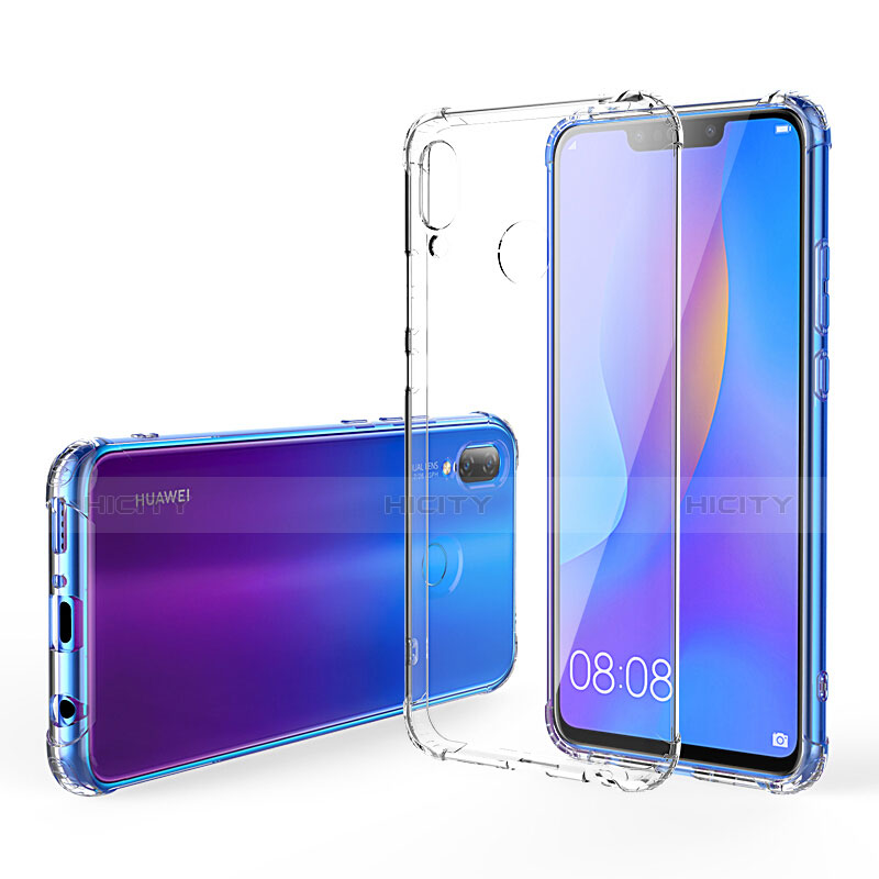 Carcasa Silicona Ultrafina Transparente T03 para Huawei P Smart+ Plus Claro