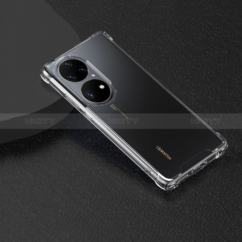 Carcasa Silicona Ultrafina Transparente T03 para Huawei P50 Pro Claro