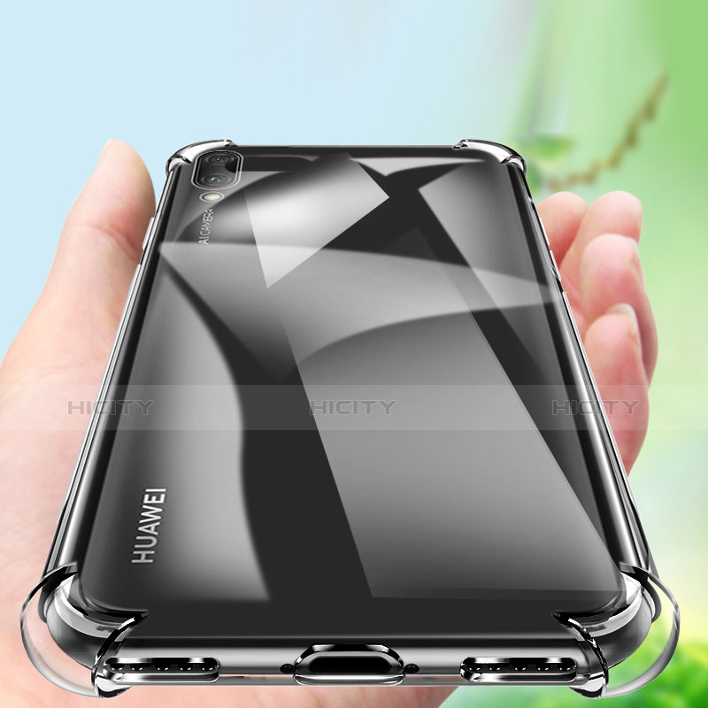 Carcasa Silicona Ultrafina Transparente T03 para Huawei Y7 Pro (2019) Claro