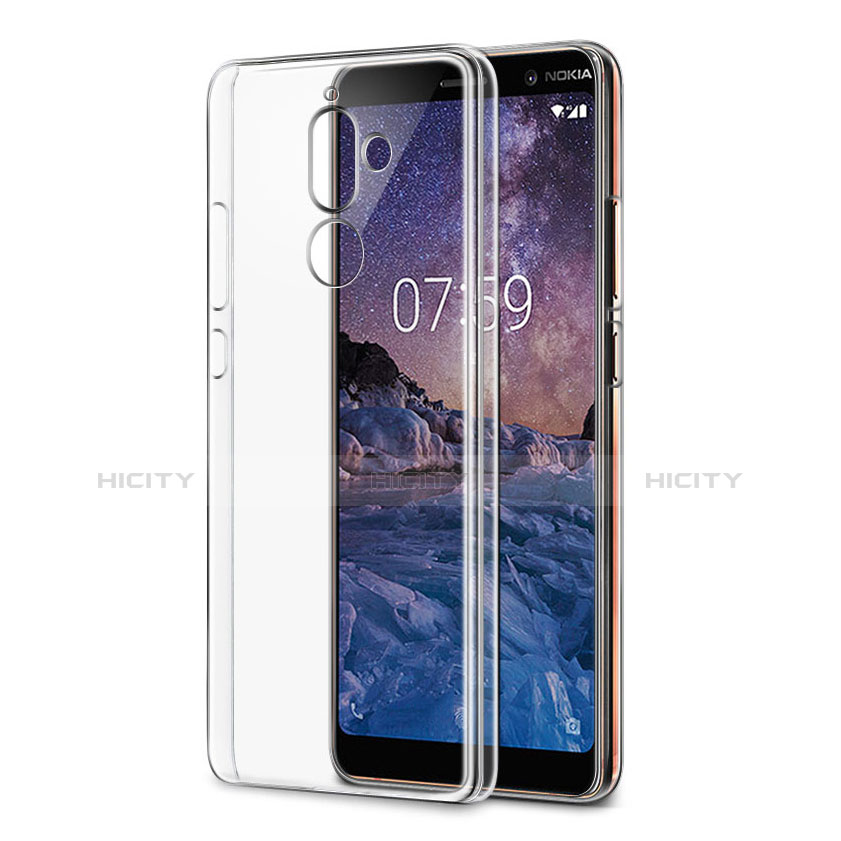 Carcasa Silicona Ultrafina Transparente T03 para Nokia 7 Plus Claro