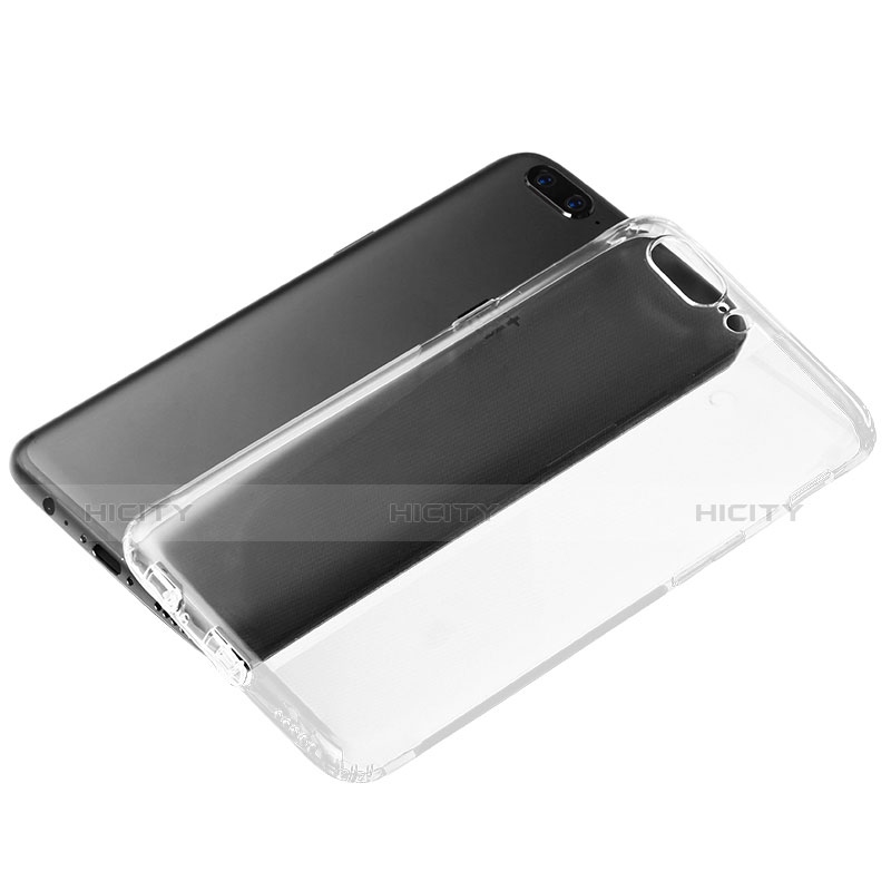 Carcasa Silicona Ultrafina Transparente T03 para OnePlus 5 Claro