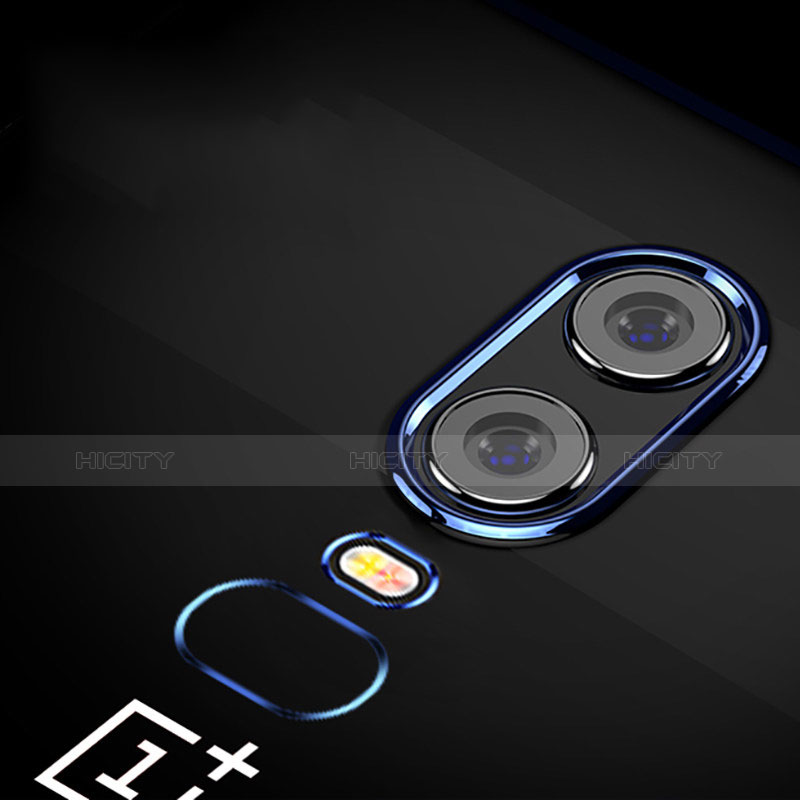 Carcasa Silicona Ultrafina Transparente T03 para OnePlus 6 Azul