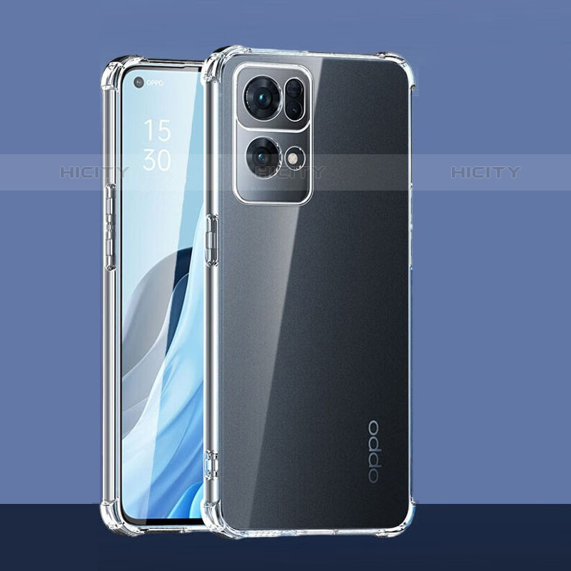 Carcasa Silicona Ultrafina Transparente T03 para Oppo Reno7 Pro 5G Claro