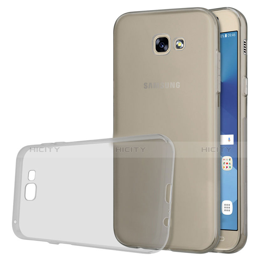 Carcasa Silicona Ultrafina Transparente T03 para Samsung Galaxy A5 (2017) Duos Gris