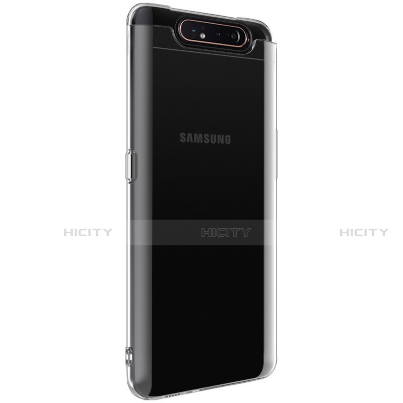 Carcasa Silicona Ultrafina Transparente T03 para Samsung Galaxy A80 Claro