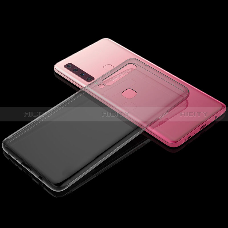 Carcasa Silicona Ultrafina Transparente T03 para Samsung Galaxy A9 Star Pro Gris