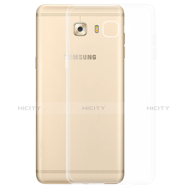 Carcasa Silicona Ultrafina Transparente T03 para Samsung Galaxy C7 Pro C7010 Claro