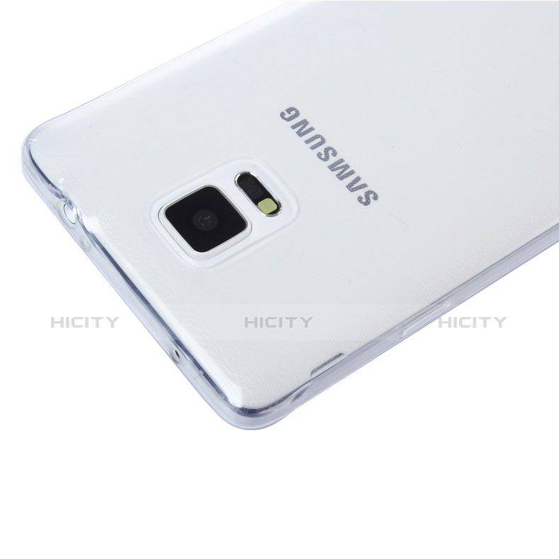Carcasa Silicona Ultrafina Transparente T03 para Samsung Galaxy Note 4 Duos N9100 Dual SIM Claro