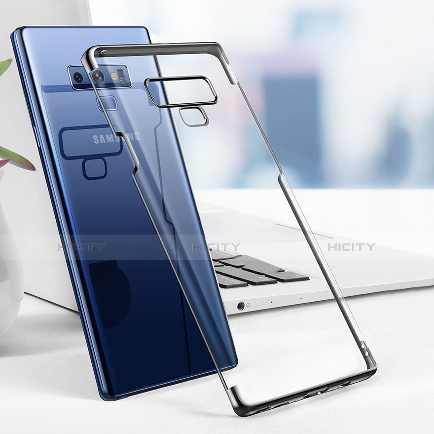 Carcasa Silicona Ultrafina Transparente T03 para Samsung Galaxy Note 9 Negro