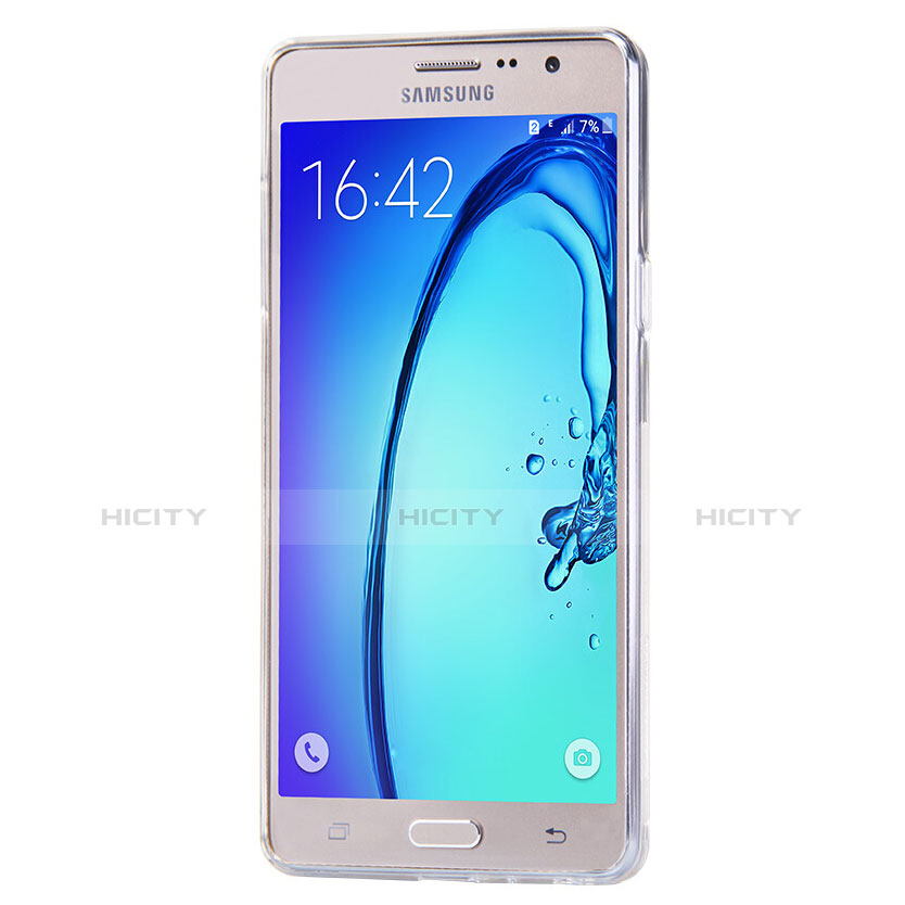 Carcasa Silicona Ultrafina Transparente T03 para Samsung Galaxy On7 Pro Claro