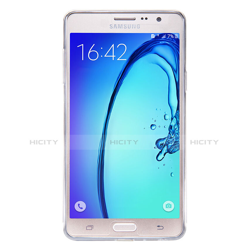 Carcasa Silicona Ultrafina Transparente T03 para Samsung Galaxy On7 Pro Claro