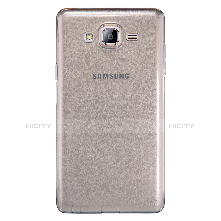 Carcasa Silicona Ultrafina Transparente T03 para Samsung Galaxy On7 Pro Gris