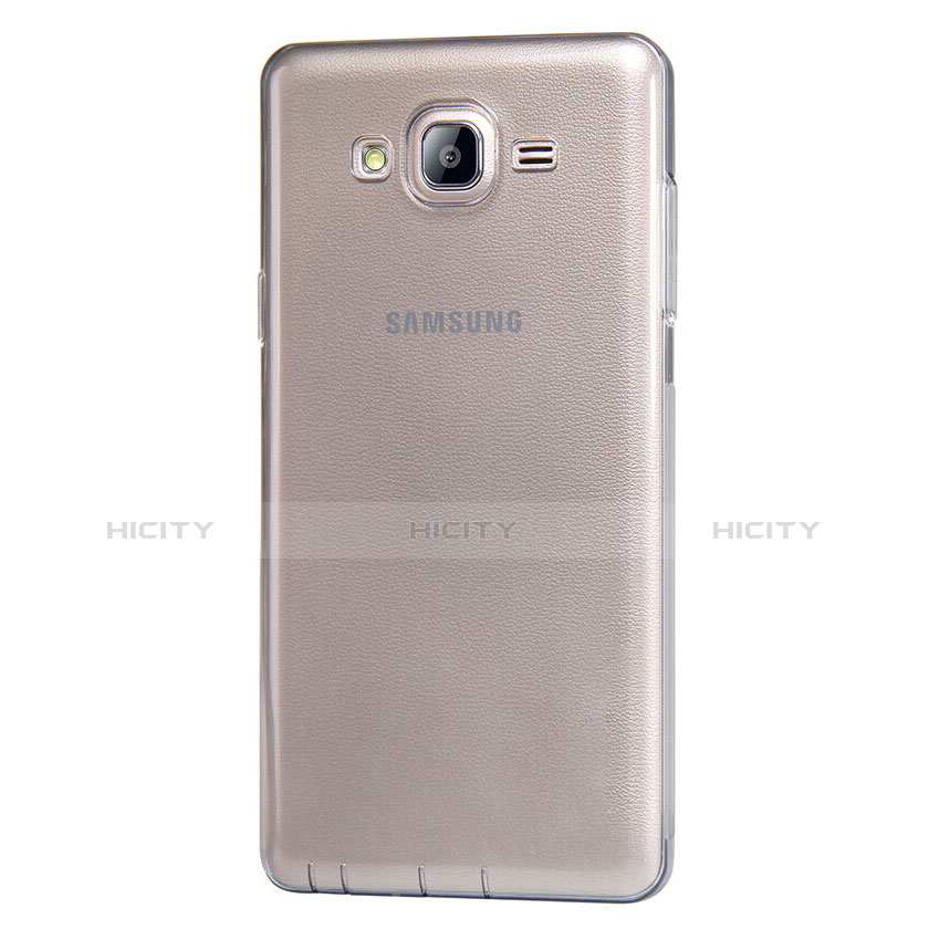 Carcasa Silicona Ultrafina Transparente T03 para Samsung Galaxy On7 Pro Gris
