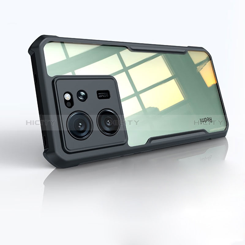 Carcasa Silicona Ultrafina Transparente T03 para Xiaomi Mi 13T 5G Negro