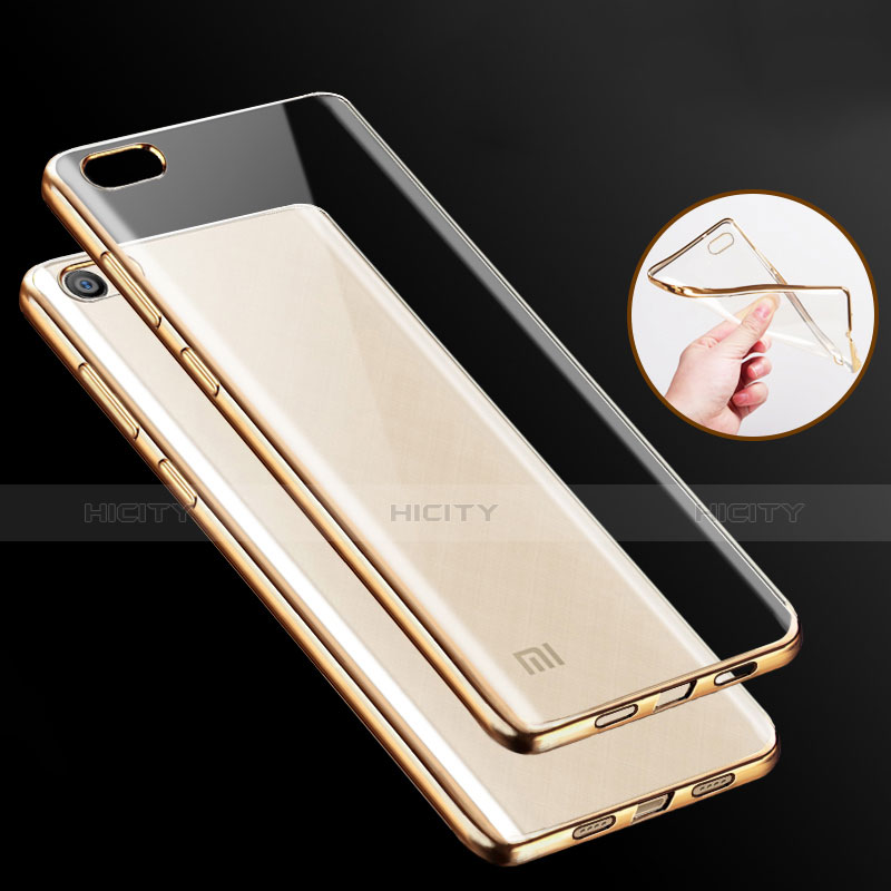 Carcasa Silicona Ultrafina Transparente T03 para Xiaomi Mi 5 Oro