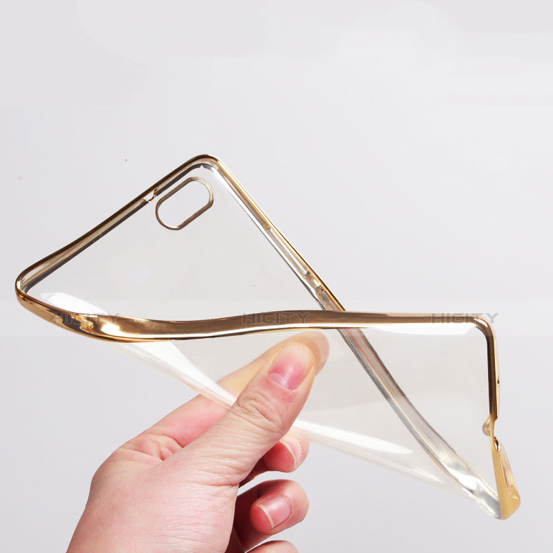 Carcasa Silicona Ultrafina Transparente T03 para Xiaomi Mi 5 Oro