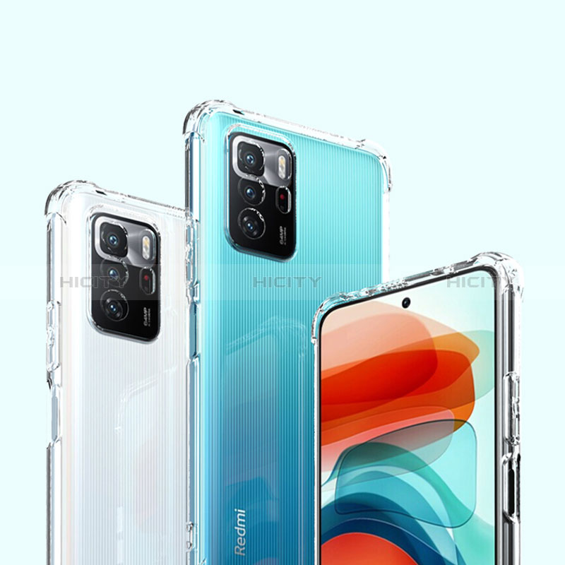 Carcasa Silicona Ultrafina Transparente T03 para Xiaomi Redmi Note 10 Pro 5G Claro