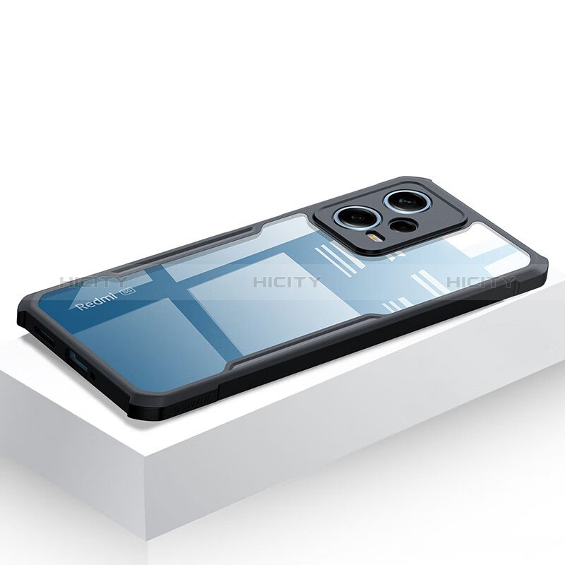 Carcasa Silicona Ultrafina Transparente T03 para Xiaomi Redmi Note 12 Explorer Negro