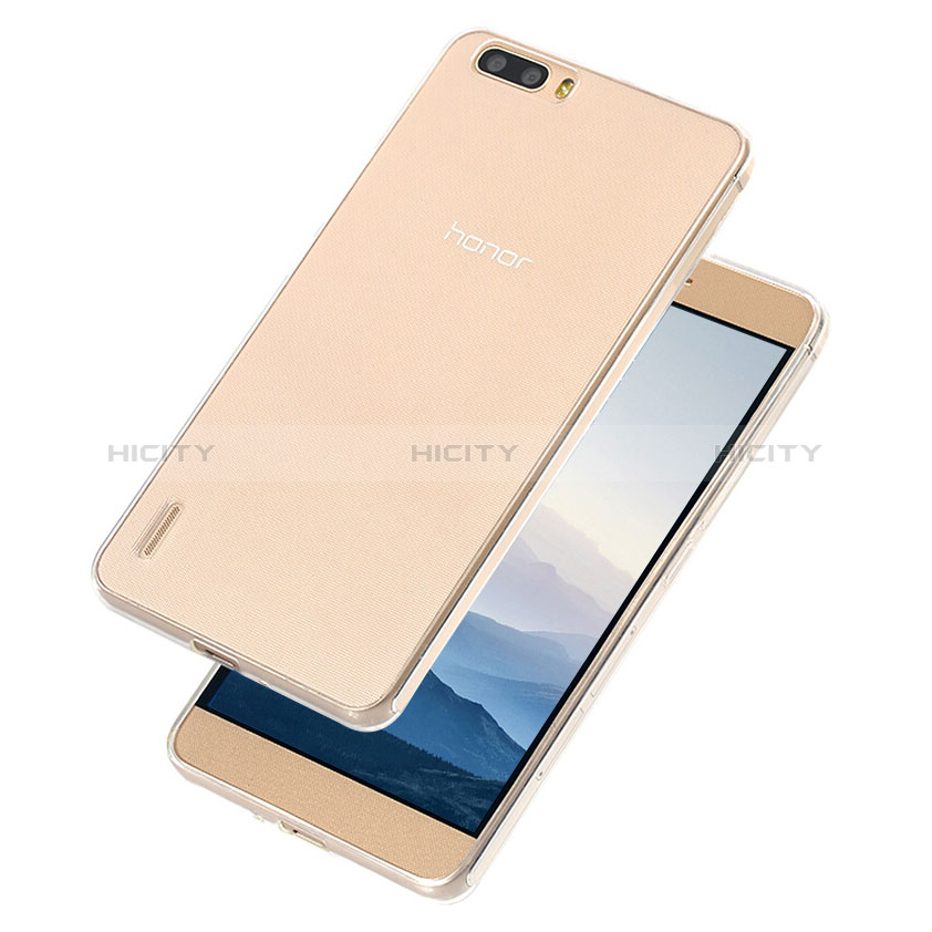 Carcasa Silicona Ultrafina Transparente T04 para Huawei Honor 6 Plus Claro