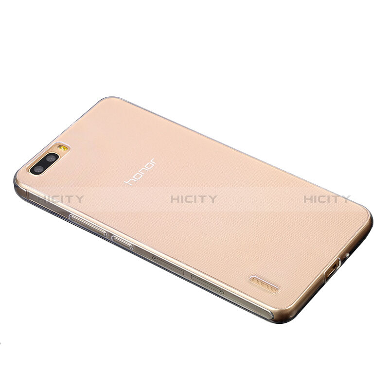 Carcasa Silicona Ultrafina Transparente T04 para Huawei Honor 6 Plus Claro