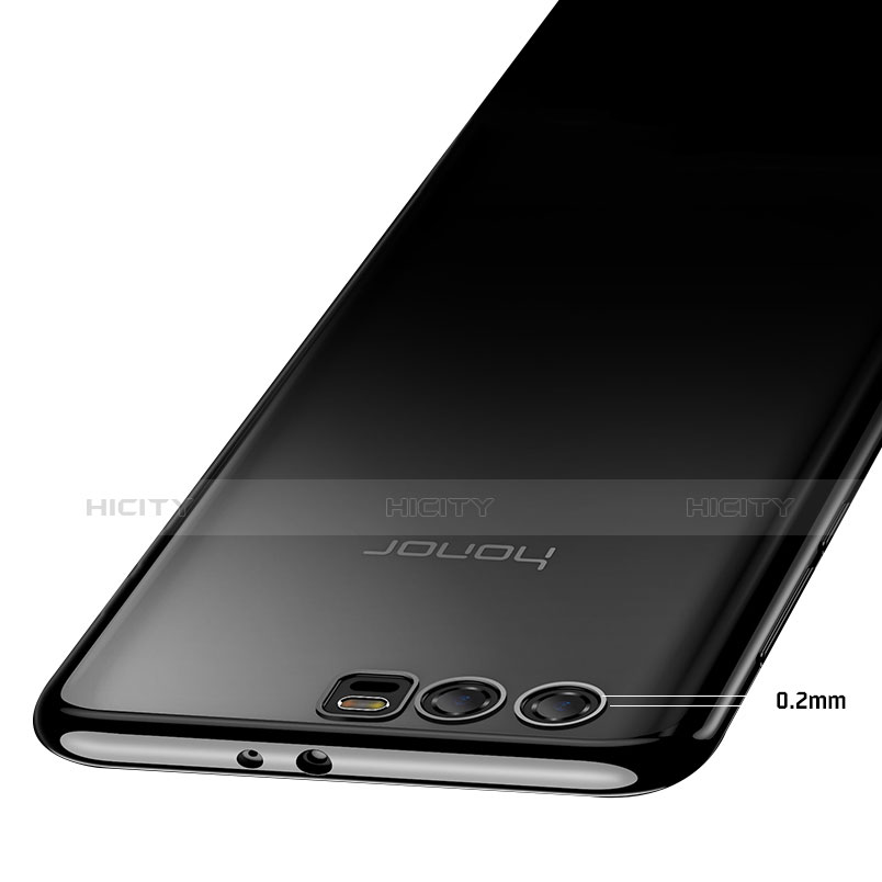 Carcasa Silicona Ultrafina Transparente T04 para Huawei Honor 9 Negro