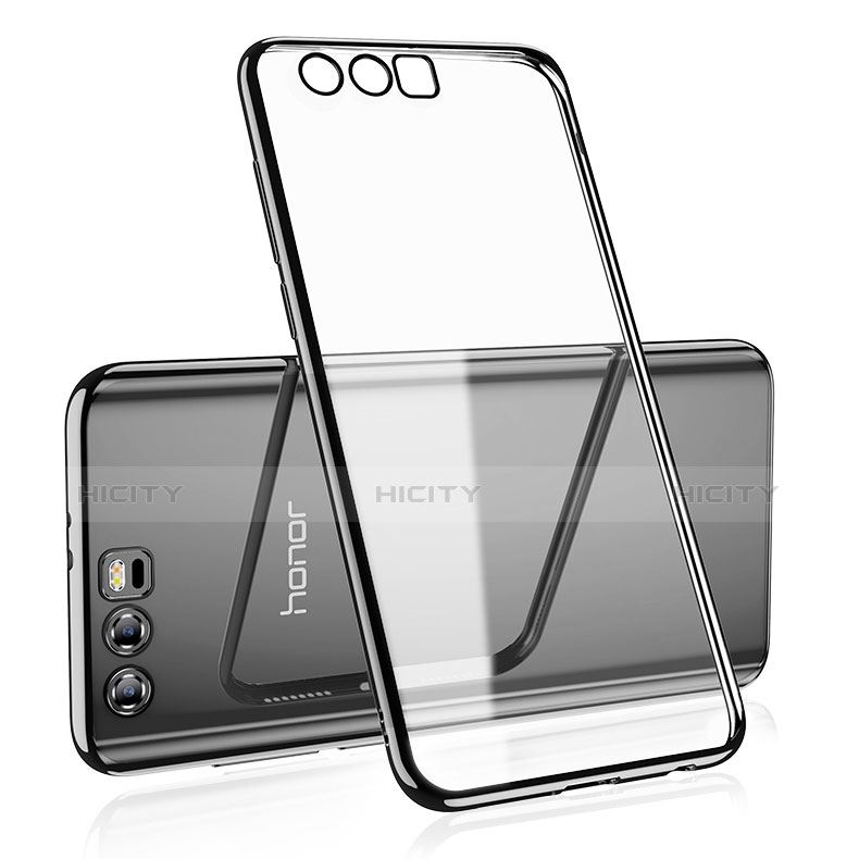 Carcasa Silicona Ultrafina Transparente T04 para Huawei Honor 9 Premium Negro