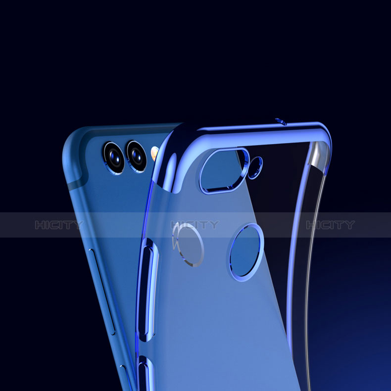 Carcasa Silicona Ultrafina Transparente T04 para Huawei Nova 2 Azul
