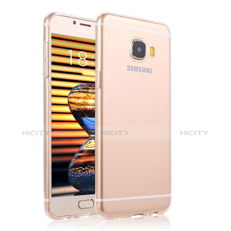 Carcasa Silicona Ultrafina Transparente T04 para Samsung Galaxy C7 Pro C7010 Claro