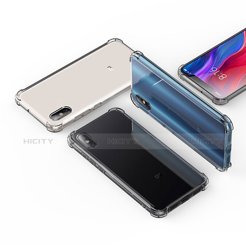 Carcasa Silicona Ultrafina Transparente T04 para Xiaomi Mi 8 Screen Fingerprint Edition Negro