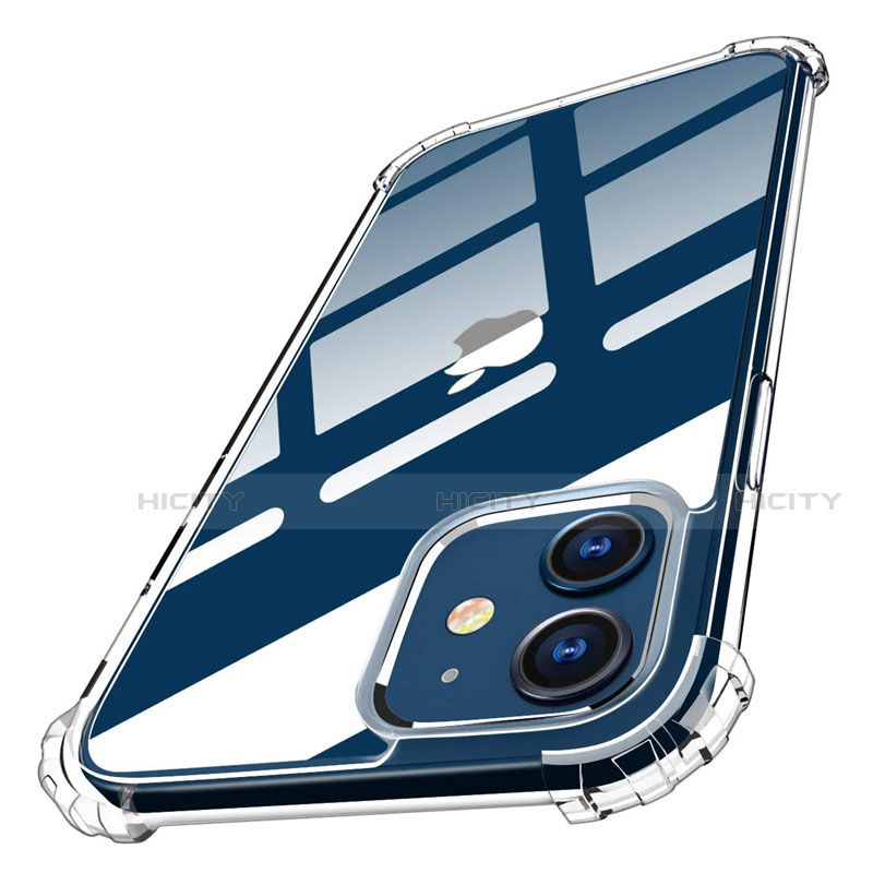 Carcasa Silicona Ultrafina Transparente T05 para Apple iPhone 12 Claro