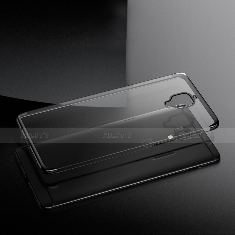 Carcasa Silicona Ultrafina Transparente T05 para OnePlus 3T Gris