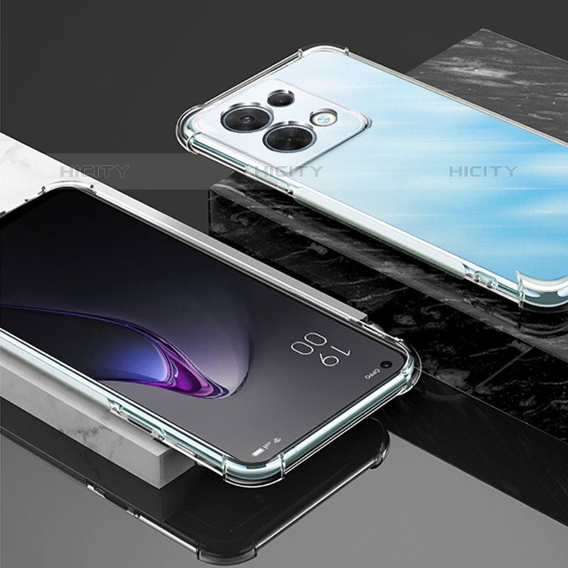 Carcasa Silicona Ultrafina Transparente T05 para Oppo Reno8 Pro+ Plus 5G Claro