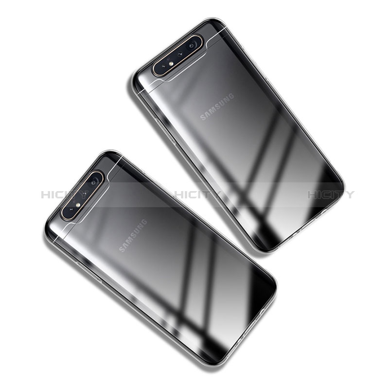 Carcasa Silicona Ultrafina Transparente T05 para Samsung Galaxy A80 Claro