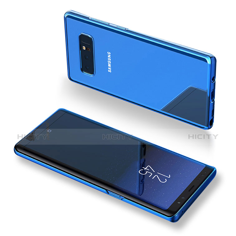 Carcasa Silicona Ultrafina Transparente T05 para Samsung Galaxy Note 8 Azul