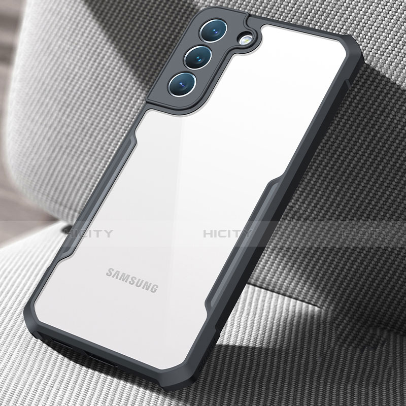 Carcasa Silicona Ultrafina Transparente T05 para Samsung Galaxy S21 5G Negro