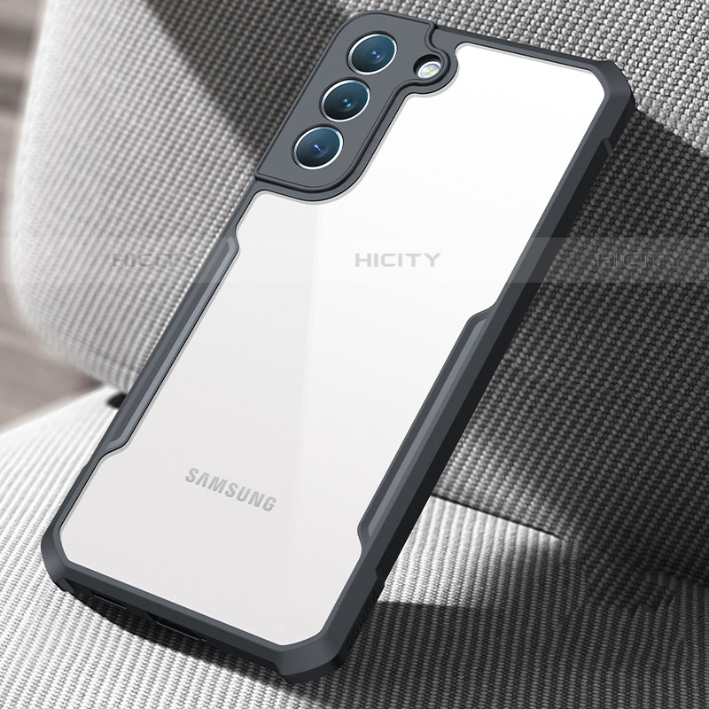 Carcasa Silicona Ultrafina Transparente T05 para Samsung Galaxy S21 Plus 5G Negro