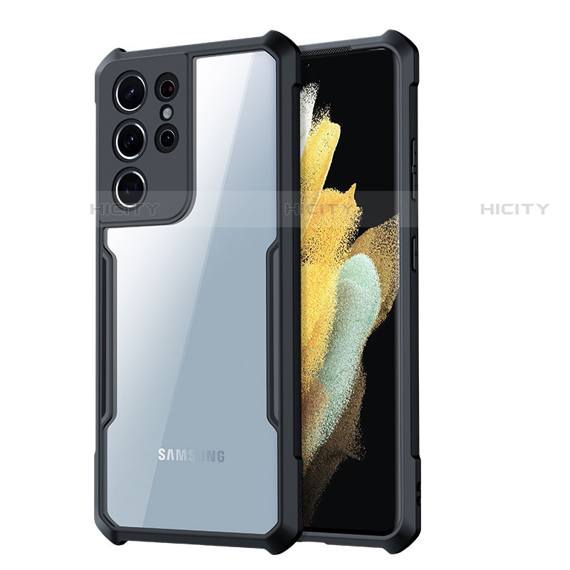 Carcasa Silicona Ultrafina Transparente T05 para Samsung Galaxy S23 Ultra 5G Negro