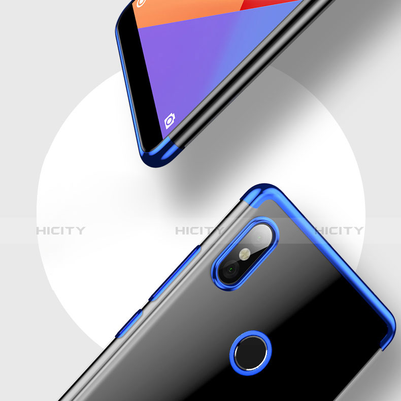 Carcasa Silicona Ultrafina Transparente T05 para Xiaomi Mi 8 Azul