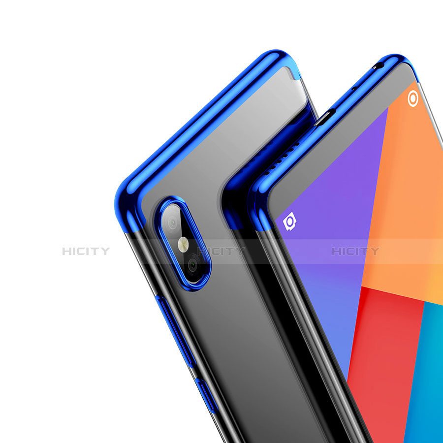 Carcasa Silicona Ultrafina Transparente T05 para Xiaomi Mi 8 Azul