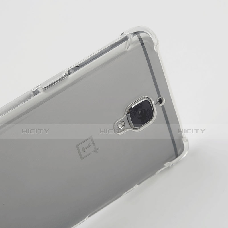 Carcasa Silicona Ultrafina Transparente T06 para OnePlus 3T Gris